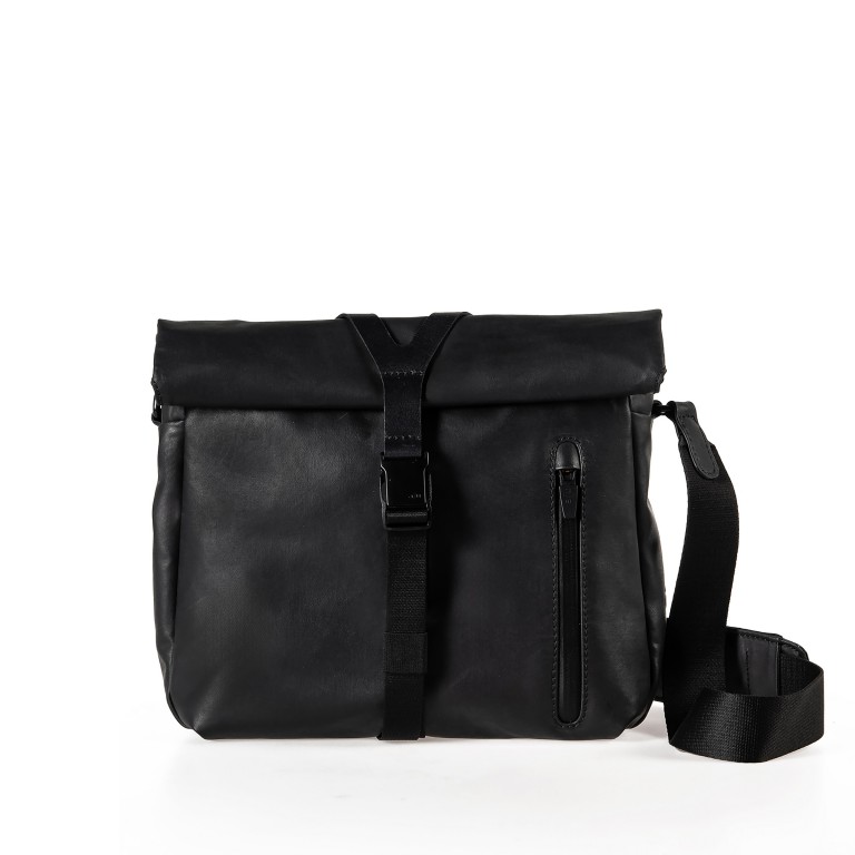 Umhängetasche Japan Re Seki erweiterbar Black, Farbe: schwarz, Marke: Aunts & Uncles, EAN: 4255717200366, Abmessungen in cm: 24x19x4, Bild 1 von 9