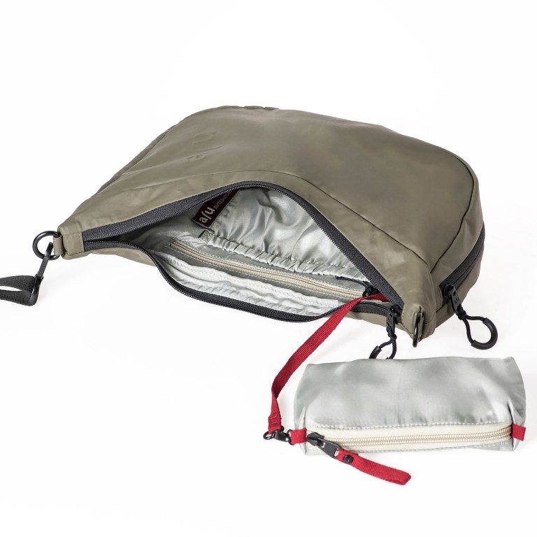 Beuteltasche Japan Re Yoshii erweiterbar Fallen Rock, Farbe: taupe/khaki, Marke: Aunts & Uncles, EAN: 4255717200427, Abmessungen in cm: 31x21x10, Bild 6 von 9