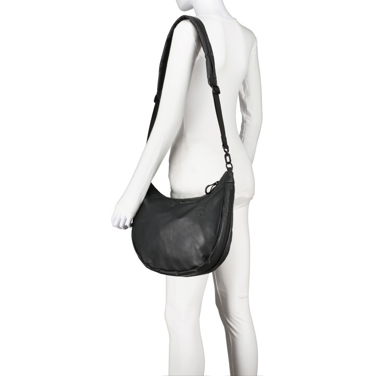 Beuteltasche Japan Re Koyoshi erweiterbar Black, Farbe: schwarz, Marke: Aunts & Uncles, EAN: 4255717200465, Abmessungen in cm: 38x30x12, Bild 4 von 9