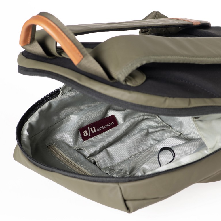 Rucksack Japan Re Kumotsu mit Notebookfach 11 Zoll Fallen Rock, Farbe: taupe/khaki, Marke: Aunts & Uncles, EAN: 4255717200571, Abmessungen in cm: 27x39x14, Bild 6 von 10