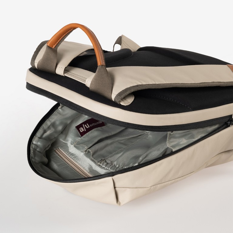 Rucksack Japan Re Kumotsu mit Notebookfach 11 Zoll Dust, Farbe: beige, Marke: Aunts & Uncles, EAN: 4255717200595, Abmessungen in cm: 27x39x14, Bild 6 von 10