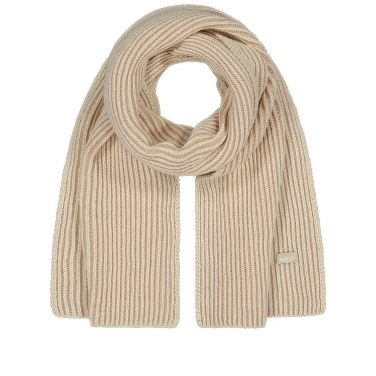 Schal Guane Cream, Farbe: beige, Marke: Barts, EAN: 8717457929595, Abmessungen in cm: 42.5x160x0.5, Bild 1 von 1