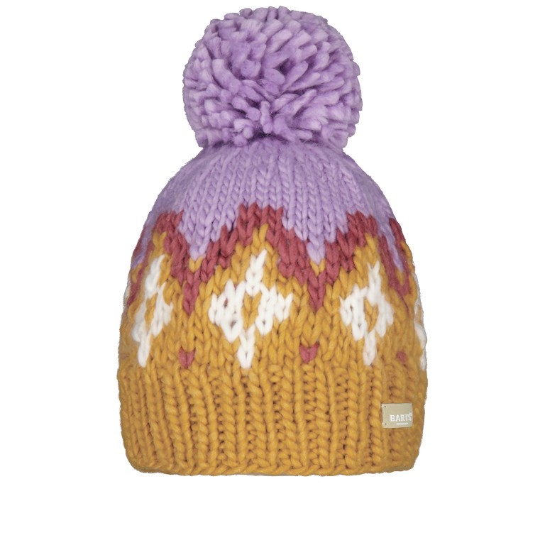 Mütze Curley mit Bommel Yellow, Farbe: gelb, Marke: Barts, EAN: 8717457927539, Bild 1 von 1