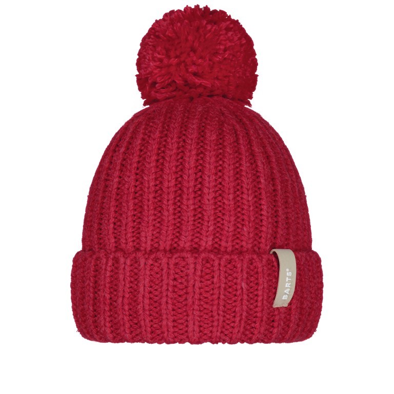 Mütze Joansy mit Bommel Red, Farbe: rot/weinrot, Marke: Barts, EAN: 8717457928345, Bild 1 von 1