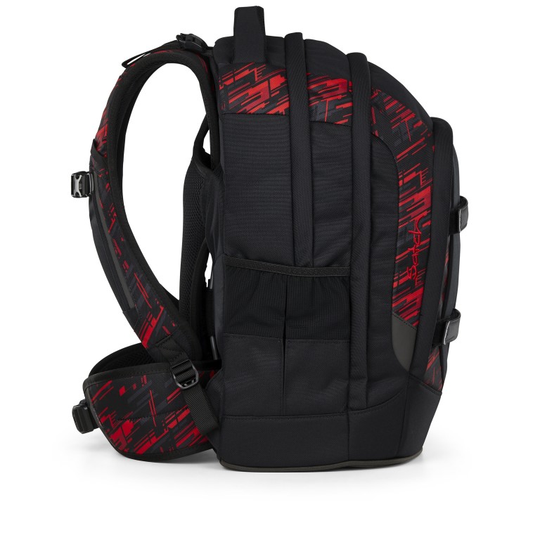 Schulrucksack Pack Midnight Edition Set 3-teilig Night Rider, Farbe: schwarz, Marke: Satch, EAN: 4057081210657, Abmessungen in cm: 30x45x22, Bild 7 von 13