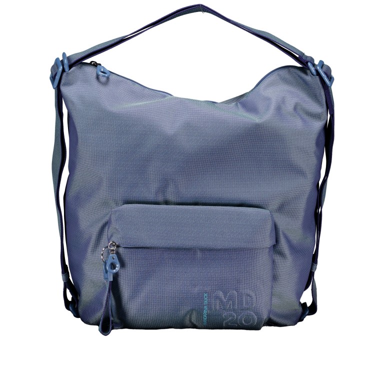 Rucksack MD20 QMT09 auch als Tasche tragbar Blue Wing, Farbe: blau/petrol, Marke: Mandarina Duck, EAN: 8032803850928, Abmessungen in cm: 32x38x14, Bild 1 von 10