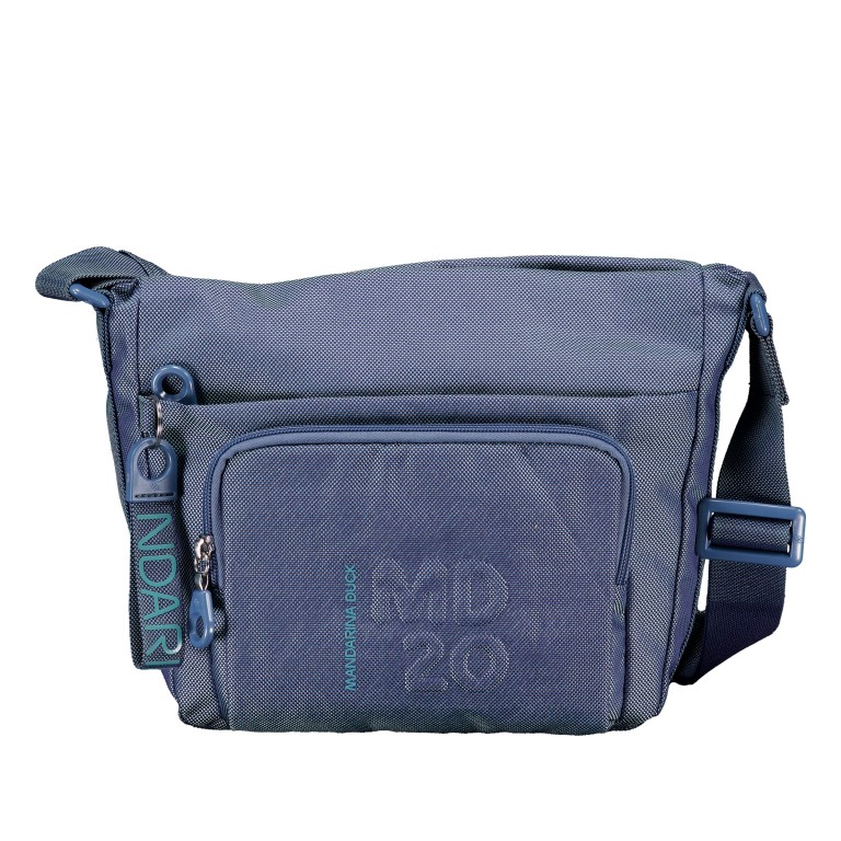 Umhängetasche MD20 QMT43 Blue Wing, Farbe: blau/petrol, Marke: Mandarina Duck, EAN: 8032803852922, Abmessungen in cm: 26x22.5x8.5, Bild 1 von 6