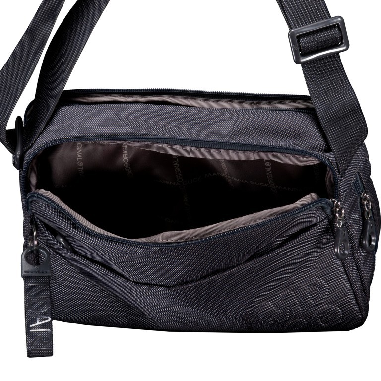 Umhängetasche MD20 QMT48 Steel, Farbe: grau, Marke: Mandarina Duck, EAN: 8032803853707, Abmessungen in cm: 28x19.5x9, Bild 6 von 6