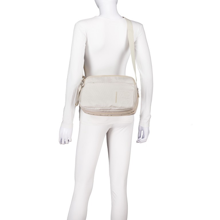 Umhängetasche MD20 QMT48 Whitecap Gray, Farbe: weiß, Marke: Mandarina Duck, EAN: 8032803857309, Abmessungen in cm: 28x19.5x9, Bild 5 von 6