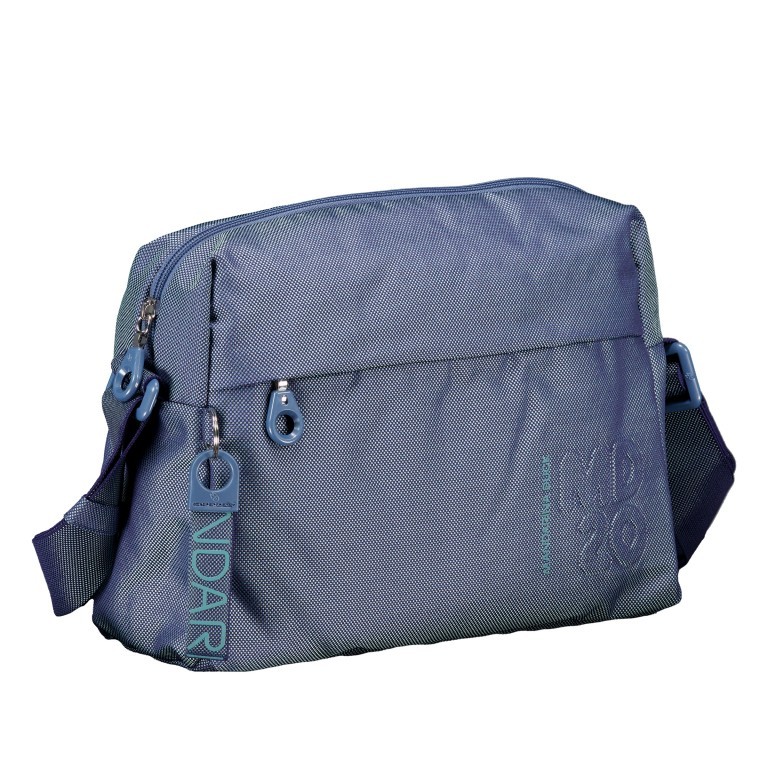 Umhängetasche MD20 QMTV8 Blue Wing, Farbe: blau/petrol, Marke: Mandarina Duck, EAN: 8032803854902, Abmessungen in cm: 27.5x21x11, Bild 2 von 4