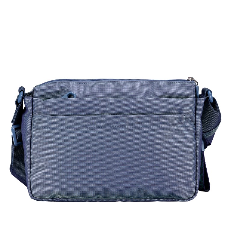 Umhängetasche MD20 QMTX5 Blue Wing, Farbe: blau/petrol, Marke: Mandarina Duck, EAN: 8032803856814, Abmessungen in cm: 28x19x11, Bild 3 von 6