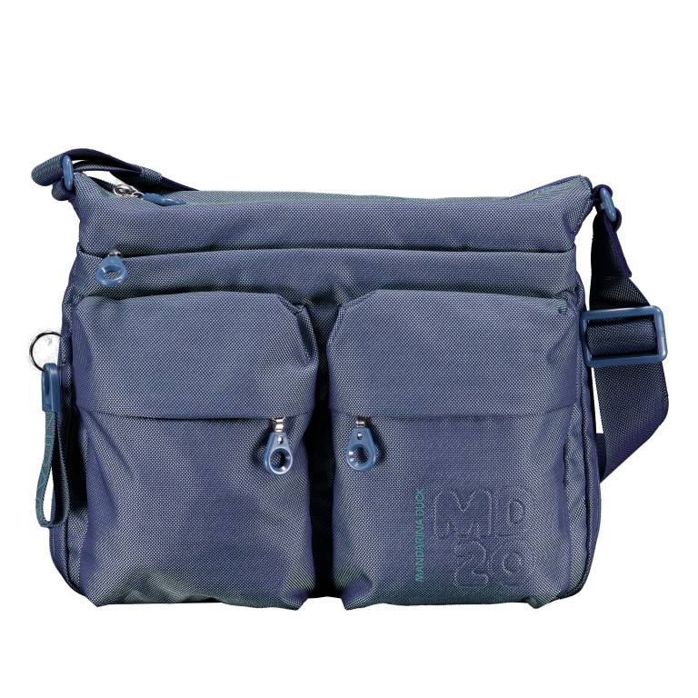 Umhängetasche MD20 QMTX6 Blue Wing, Farbe: blau/petrol, Marke: Mandarina Duck, EAN: 8032803855008, Abmessungen in cm: 33x28x7, Bild 1 von 6