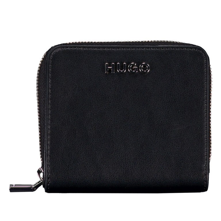 Geldbörse Mel Zip Wallet Black, Farbe: schwarz, Marke: HUGO, EAN: 4063545102826, Abmessungen in cm: 11x10x3.2, Bild 1 von 4