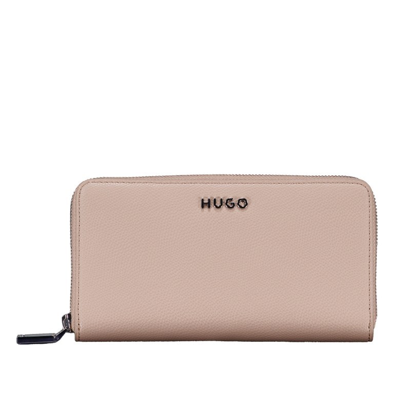 Geldbörse Chris Ziparound Dark Beige, Farbe: beige, Marke: HUGO, EAN: 4063545102734, Abmessungen in cm: 19x10.5x2, Bild 1 von 5
