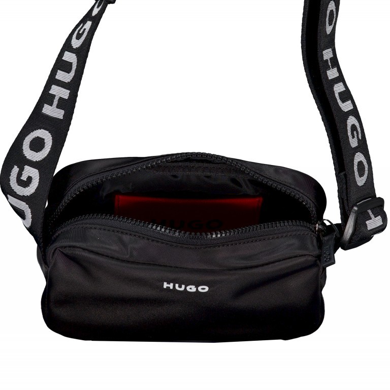 Umhängetasche Bel Crossbody Black, Farbe: schwarz, Marke: HUGO, EAN: 4063545103670, Abmessungen in cm: 19.5x12.5x6, Bild 6 von 6