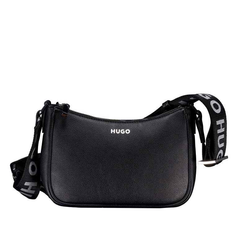 Umhängetasche Bel Crossbody Black, Farbe: schwarz, Marke: HUGO, EAN: 4063545103632, Abmessungen in cm: 22.5x15.5x6, Bild 1 von 6