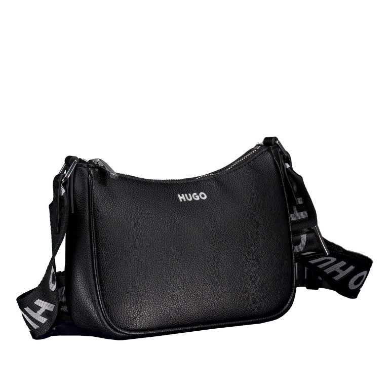 Umhängetasche Bel Crossbody Black, Farbe: schwarz, Marke: HUGO, EAN: 4063545103632, Abmessungen in cm: 22.5x15.5x6, Bild 2 von 6