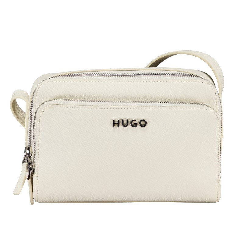 Umhängetasche Chris Crossbody Double Open White, Farbe: beige, Marke: HUGO, EAN: 4063545103175, Abmessungen in cm: 21.5x15x8, Bild 1 von 6