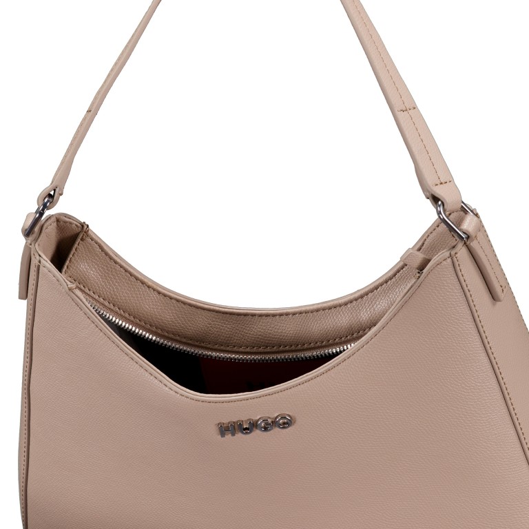 Beuteltasche Chris Hobo Big Dark Beige, Farbe: beige, Marke: HUGO, EAN: 4063545103137, Abmessungen in cm: 31x28.5x6.5, Bild 5 von 5