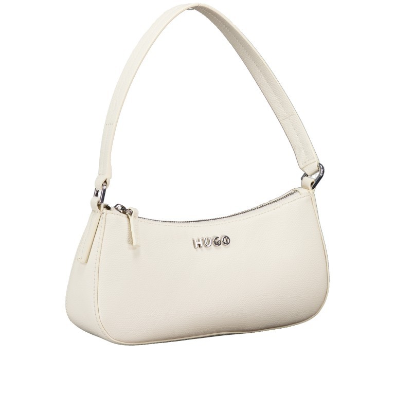Umhängetasche Chris Hobo Open White, Farbe: beige, Marke: HUGO, EAN: 4063545102994, Abmessungen in cm: 27.5x13.5x6.5, Bild 2 von 6
