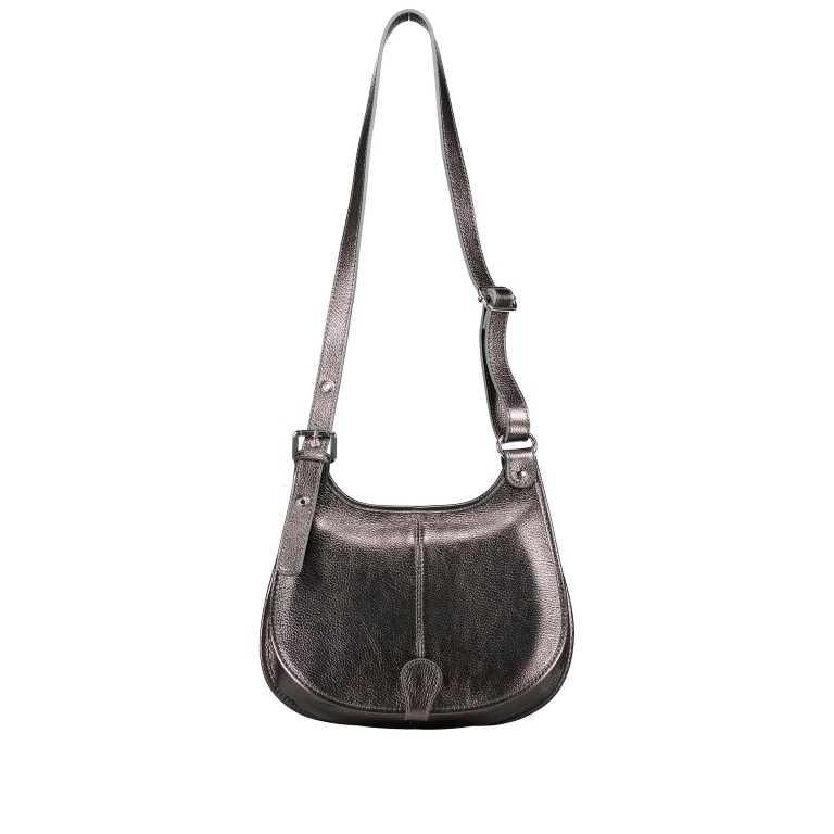 Satteltasche Metallic Silber, Farbe: metallic, Marke: Hausfelder Manufaktur, EAN: 4065646022638, Abmessungen in cm: 31x22x9, Bild 7 von 7
