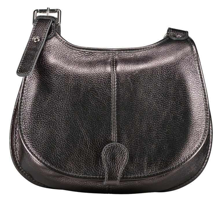 Satteltasche Metallic Silber, Farbe: metallic, Marke: Hausfelder Manufaktur, EAN: 4065646022638, Abmessungen in cm: 31x22x9, Bild 1 von 7