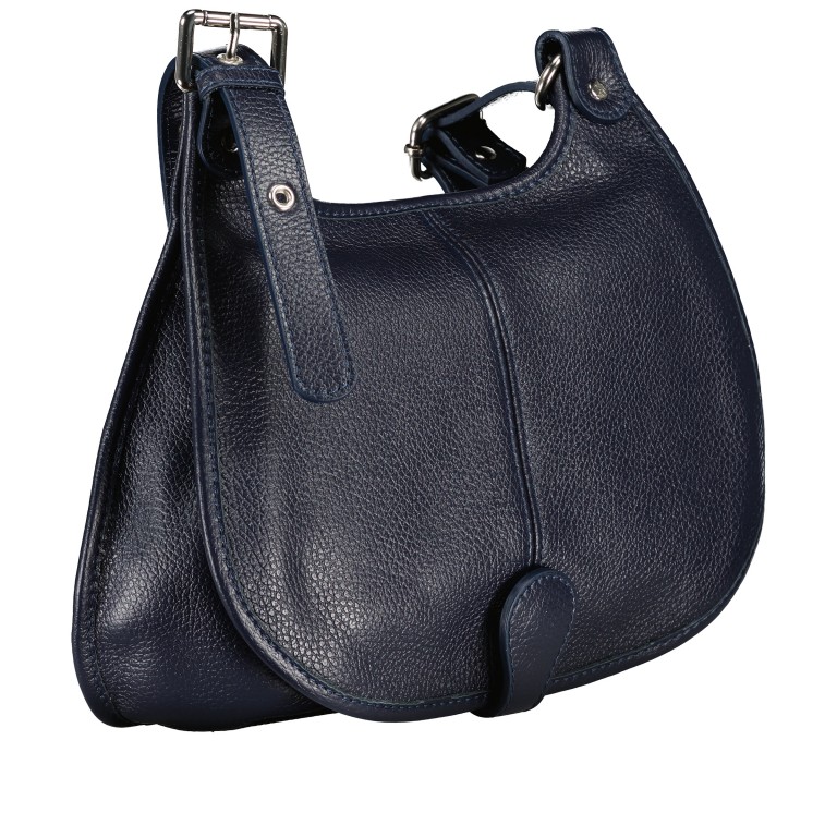 Satteltasche Dunkelblau, Farbe: blau/petrol, Marke: Hausfelder Manufaktur, EAN: 4065646022591, Abmessungen in cm: 30x24x9, Bild 2 von 6
