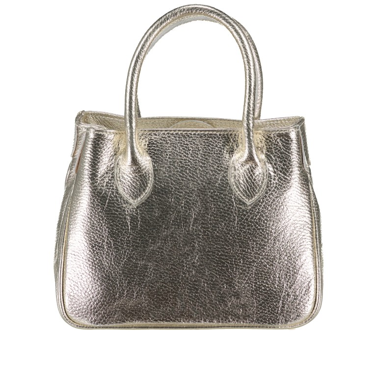 Handtasche Metallic Gold, Farbe: metallic, Marke: Hausfelder Manufaktur, EAN: 4065646022737, Abmessungen in cm: 23x18x10, Bild 3 von 7