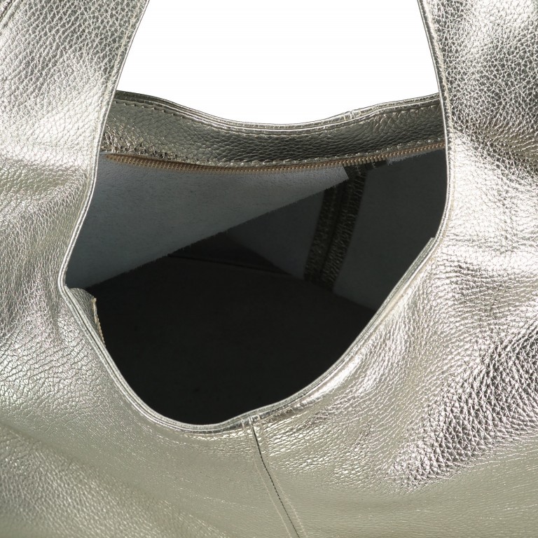 Beuteltasche Metallic Gold, Farbe: metallic, Marke: Hausfelder Manufaktur, EAN: 4065646022782, Abmessungen in cm: 33x31x17, Bild 5 von 5