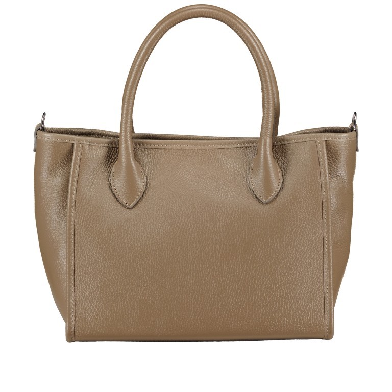 Handtasche Dollaro Taupe, Farbe: taupe/khaki, Marke: Hausfelder Manufaktur, EAN: 4065646022812, Abmessungen in cm: 28x22x14.7, Bild 3 von 7