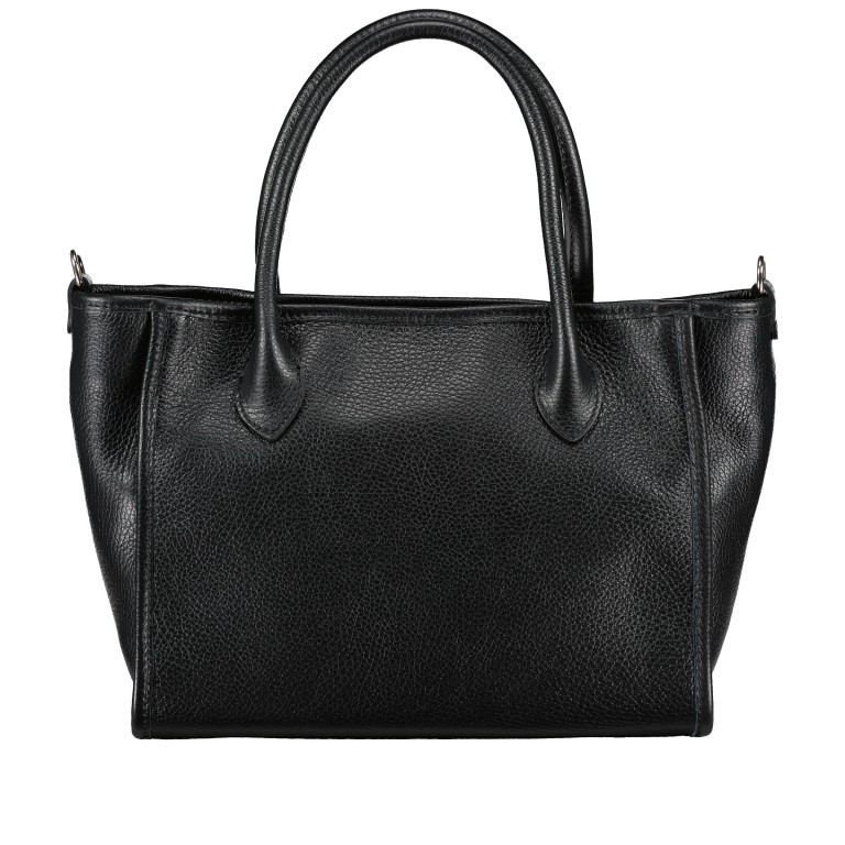 Handtasche Dollaro Schwarz, Farbe: schwarz, Marke: Hausfelder Manufaktur, EAN: 4065646022843, Abmessungen in cm: 28x22x14.7, Bild 3 von 7