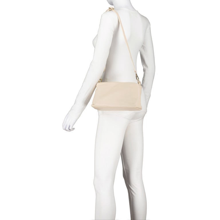 Umhängetasche Dollaro Beige, Farbe: beige, Marke: Hausfelder Manufaktur, EAN: 4065646022881, Abmessungen in cm: 26x14.5x8.5, Bild 6 von 8