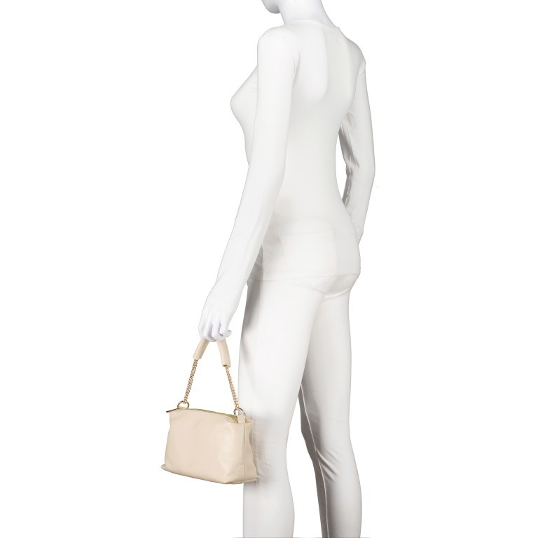 Umhängetasche Dollaro Beige, Farbe: beige, Marke: Hausfelder Manufaktur, EAN: 4065646022881, Abmessungen in cm: 26x14.5x8.5, Bild 4 von 8