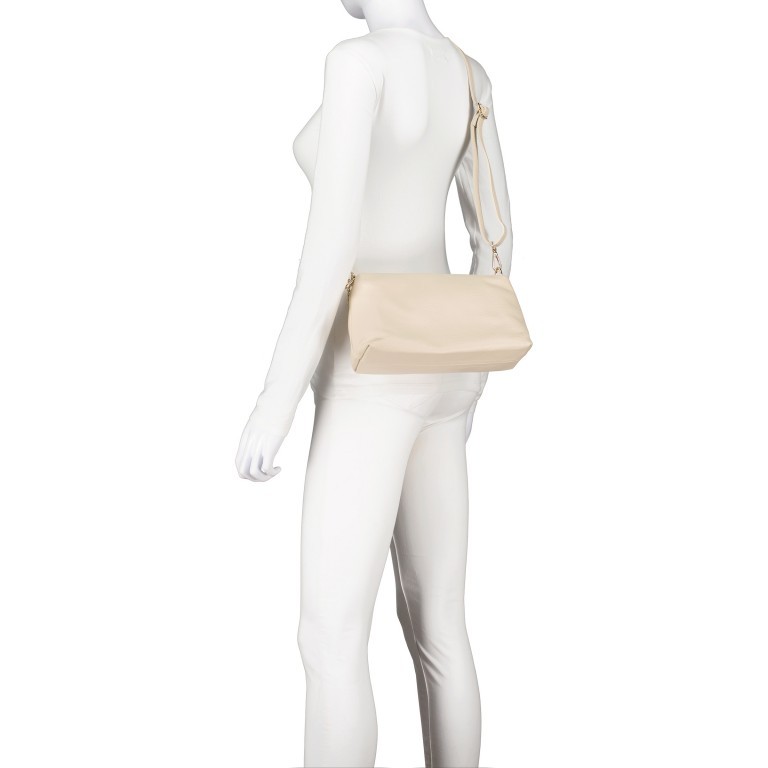 Umhängetasche Dollaro Beige, Farbe: beige, Marke: Hausfelder Manufaktur, EAN: 4065646022881, Abmessungen in cm: 26x14.5x8.5, Bild 7 von 8
