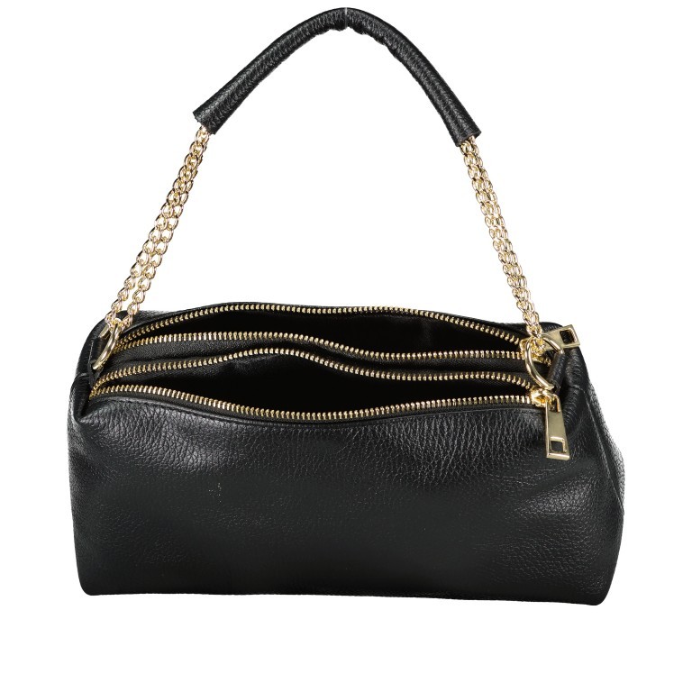 Umhängetasche Dollaro Schwarz, Farbe: schwarz, Marke: Hausfelder Manufaktur, EAN: 4065646022904, Abmessungen in cm: 26x14.5x8.5, Bild 8 von 8