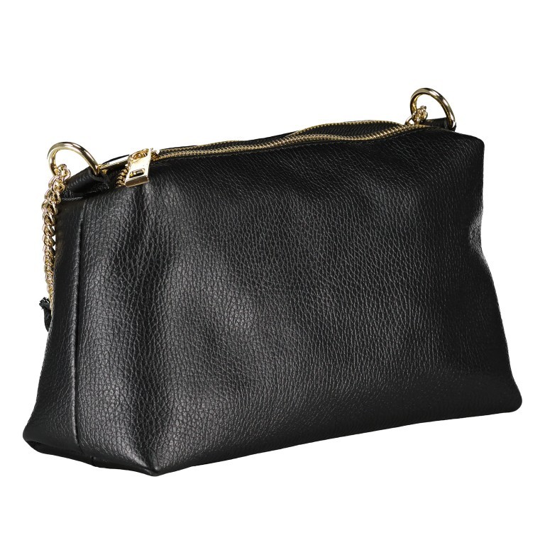 Umhängetasche Dollaro Schwarz, Farbe: schwarz, Marke: Hausfelder Manufaktur, EAN: 4065646022904, Abmessungen in cm: 26x14.5x8.5, Bild 2 von 8