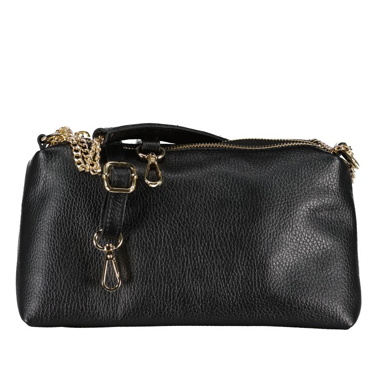 Umhängetasche Dollaro Schwarz, Farbe: schwarz, Marke: Hausfelder Manufaktur, EAN: 4065646022904, Abmessungen in cm: 26x14.5x8.5, Bild 1 von 8
