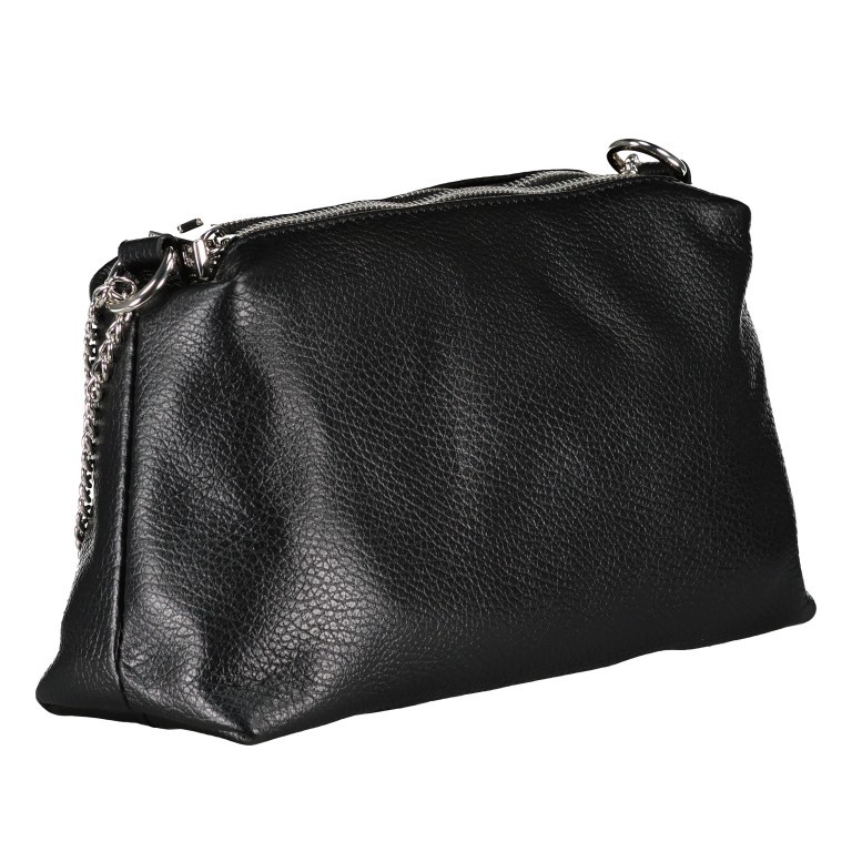 Umhängetasche Dollaro Schwarz, Farbe: schwarz, Marke: Hausfelder Manufaktur, EAN: 4065646022911, Abmessungen in cm: 26x13x8.5, Bild 2 von 8