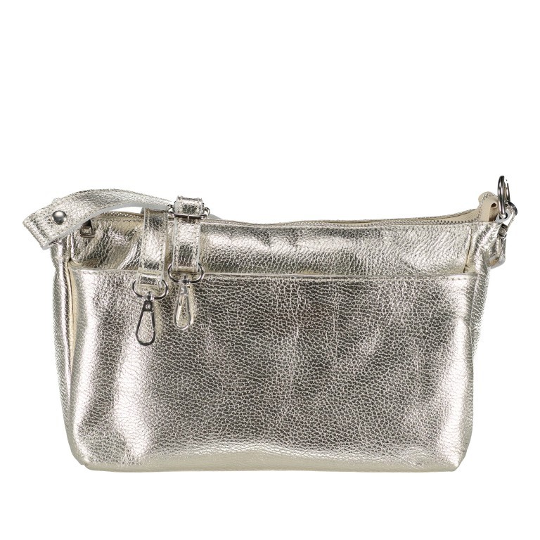 Umhängetasche Metallic Gold, Farbe: metallic, Marke: Hausfelder Manufaktur, EAN: 4065646023024, Abmessungen in cm: 26.5x17x11.5, Bild 1 von 8
