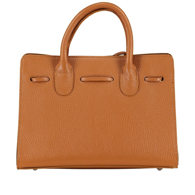 Handtasche Dollaro Hellbraun, Farbe: braun, Marke: Hausfelder Manufaktur, EAN: 4065646023031, Abmessungen in cm: 28.5x21x12, Bild 3 von 7