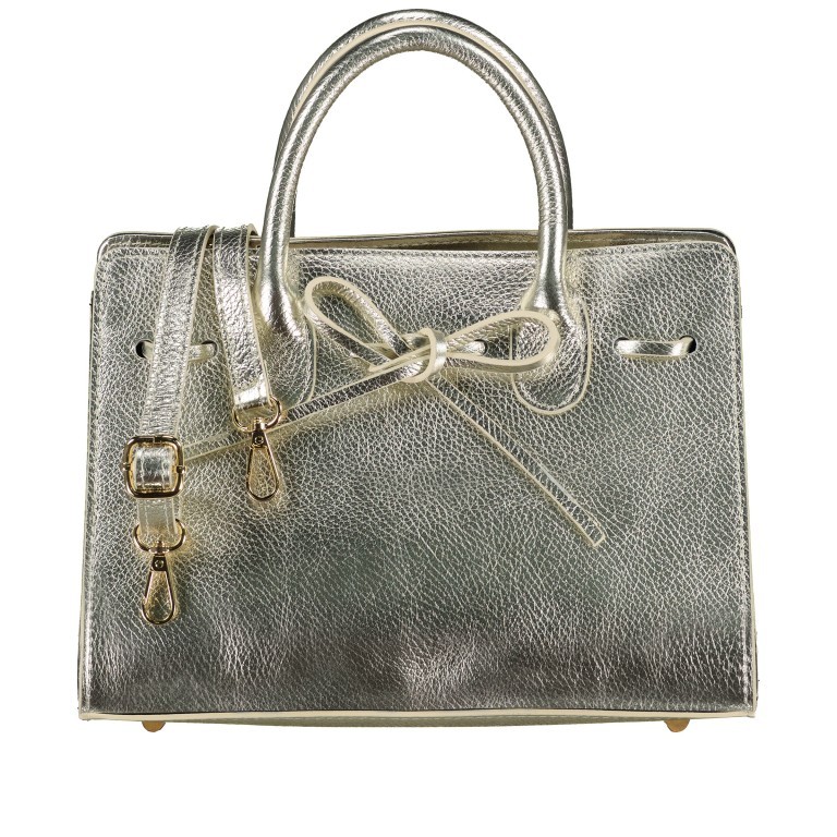 Handtasche Metallic Gold, Farbe: metallic, Marke: Hausfelder Manufaktur, EAN: 4065646023048, Abmessungen in cm: 28.5x21x12, Bild 1 von 7