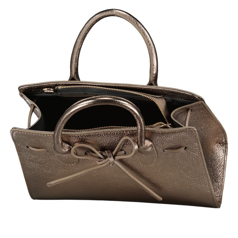 Handtasche Metallic Bronce, Farbe: metallic, Marke: Hausfelder Manufaktur, EAN: 4065646023055, Abmessungen in cm: 28.5x21x12, Bild 7 von 7