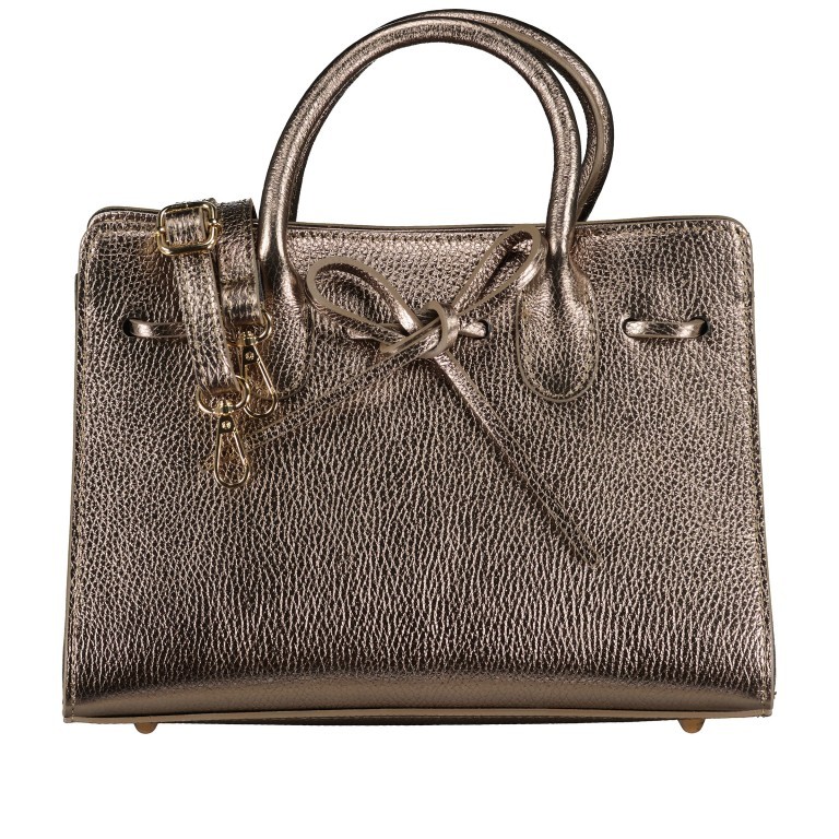 Handtasche Metallic Bronce, Farbe: metallic, Marke: Hausfelder Manufaktur, EAN: 4065646023055, Abmessungen in cm: 28.5x21x12, Bild 1 von 7
