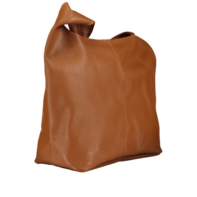 Beuteltasche Dollaro Hellbraun, Farbe: braun, Marke: Hausfelder Manufaktur, EAN: 4065646023079, Abmessungen in cm: 33.5x32.5x16, Bild 2 von 5