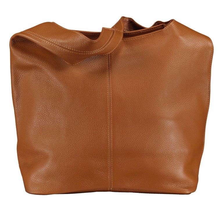 Beuteltasche Dollaro Hellbraun, Farbe: braun, Marke: Hausfelder Manufaktur, EAN: 4065646023079, Abmessungen in cm: 33.5x32.5x16, Bild 3 von 5