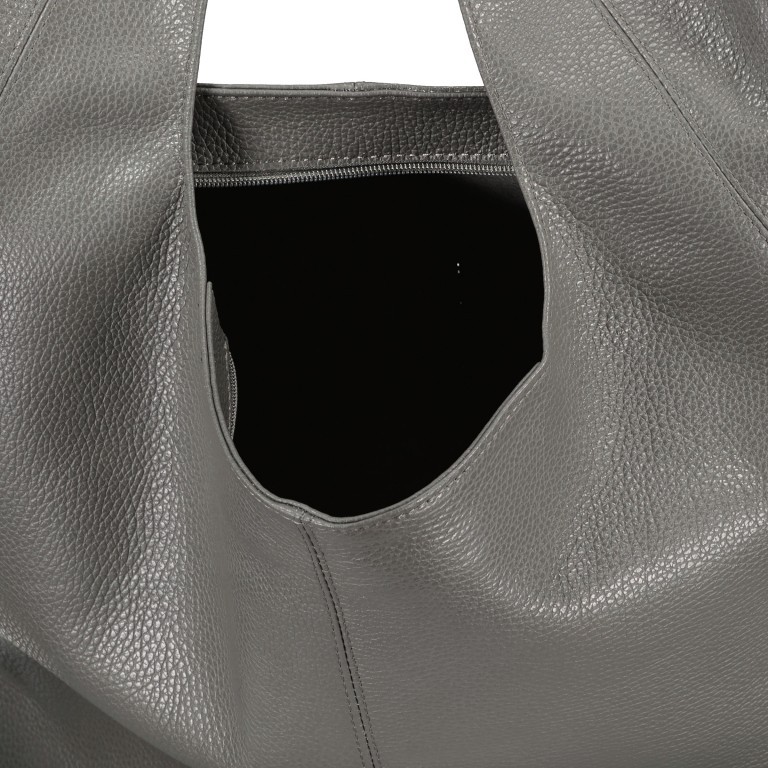 Beuteltasche Dollaro Dunkelgrau, Farbe: grau, Marke: Hausfelder Manufaktur, EAN: 4065646023086, Abmessungen in cm: 33.5x32.5x16, Bild 5 von 5
