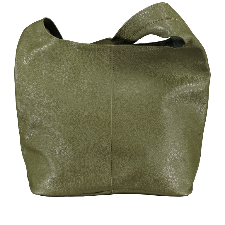 Beuteltasche Dollaro Oliv, Farbe: grün/oliv, Marke: Hausfelder Manufaktur, EAN: 4065646023109, Abmessungen in cm: 33.5x32.5x16, Bild 3 von 5