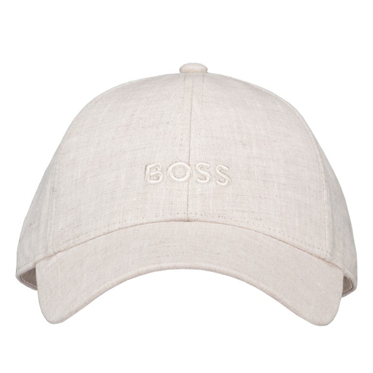 Kappe Ari Linen Cap stufenlos verstellbar Medium Beige, Farbe: beige, Marke: BOSS, EAN: 4063545077889, Bild 1 von 2