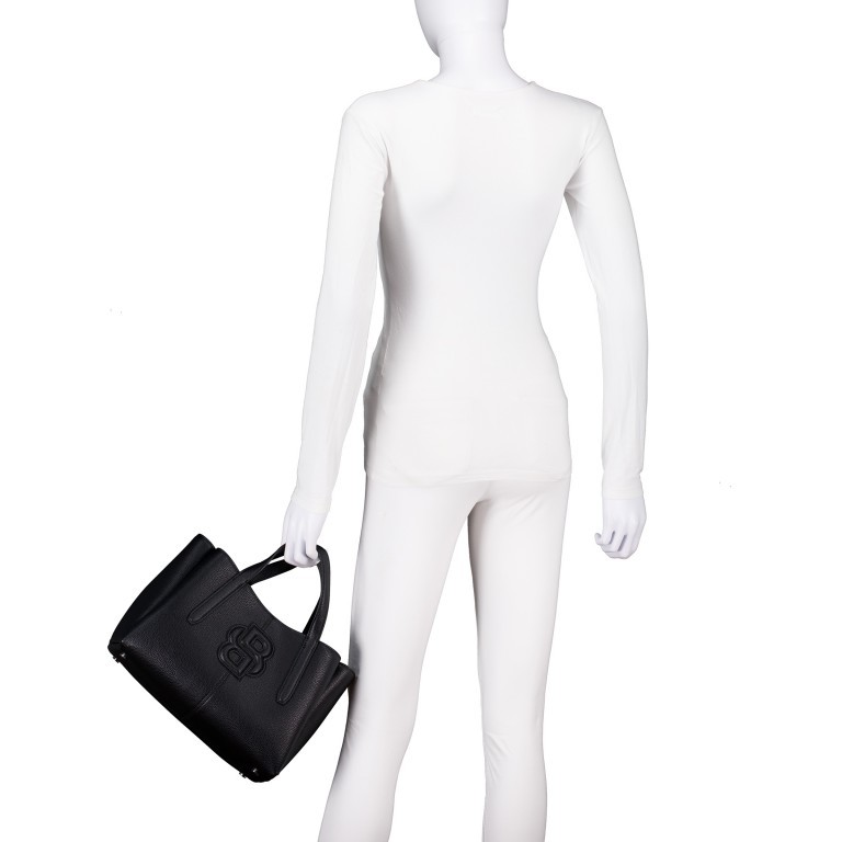 Handtasche Anett Tote Bag M Black, Farbe: schwarz, Marke: BOSS, EAN: 4063545102055, Abmessungen in cm: 30x20x14, Bild 4 von 7