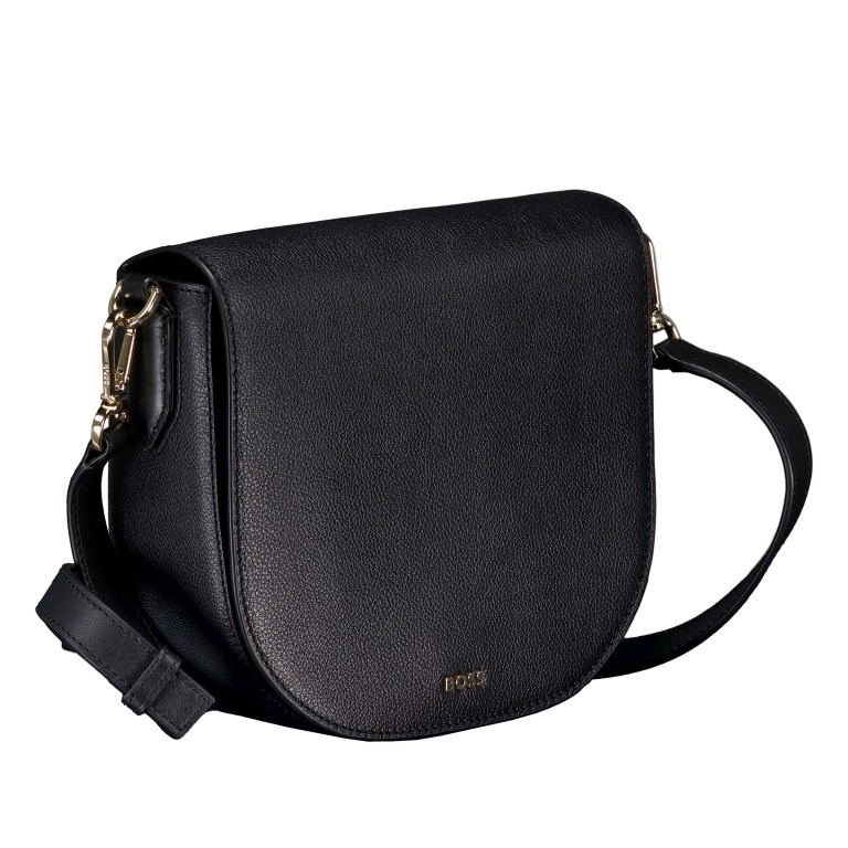 Umhängetasche Alyce Flap Xbody Black, Farbe: schwarz, Marke: BOSS, EAN: 4063544965873, Abmessungen in cm: 23x19x9, Bild 2 von 7